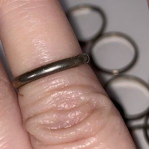 Sterling Silver Plain Band Ring, Size 3 1/4
